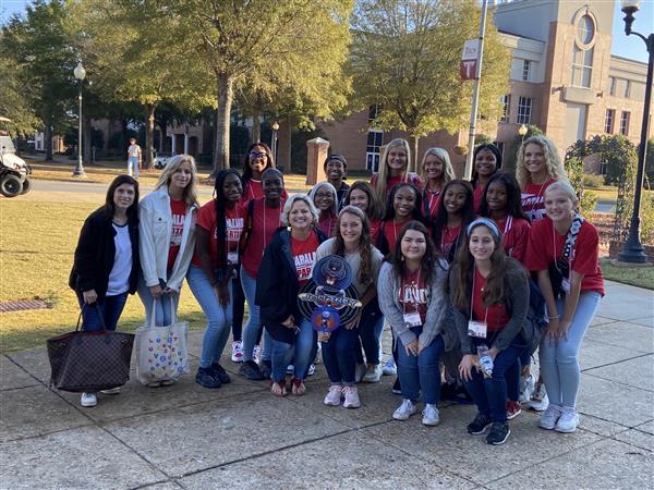 S.H.S. Spartans enjoying the leadership conference